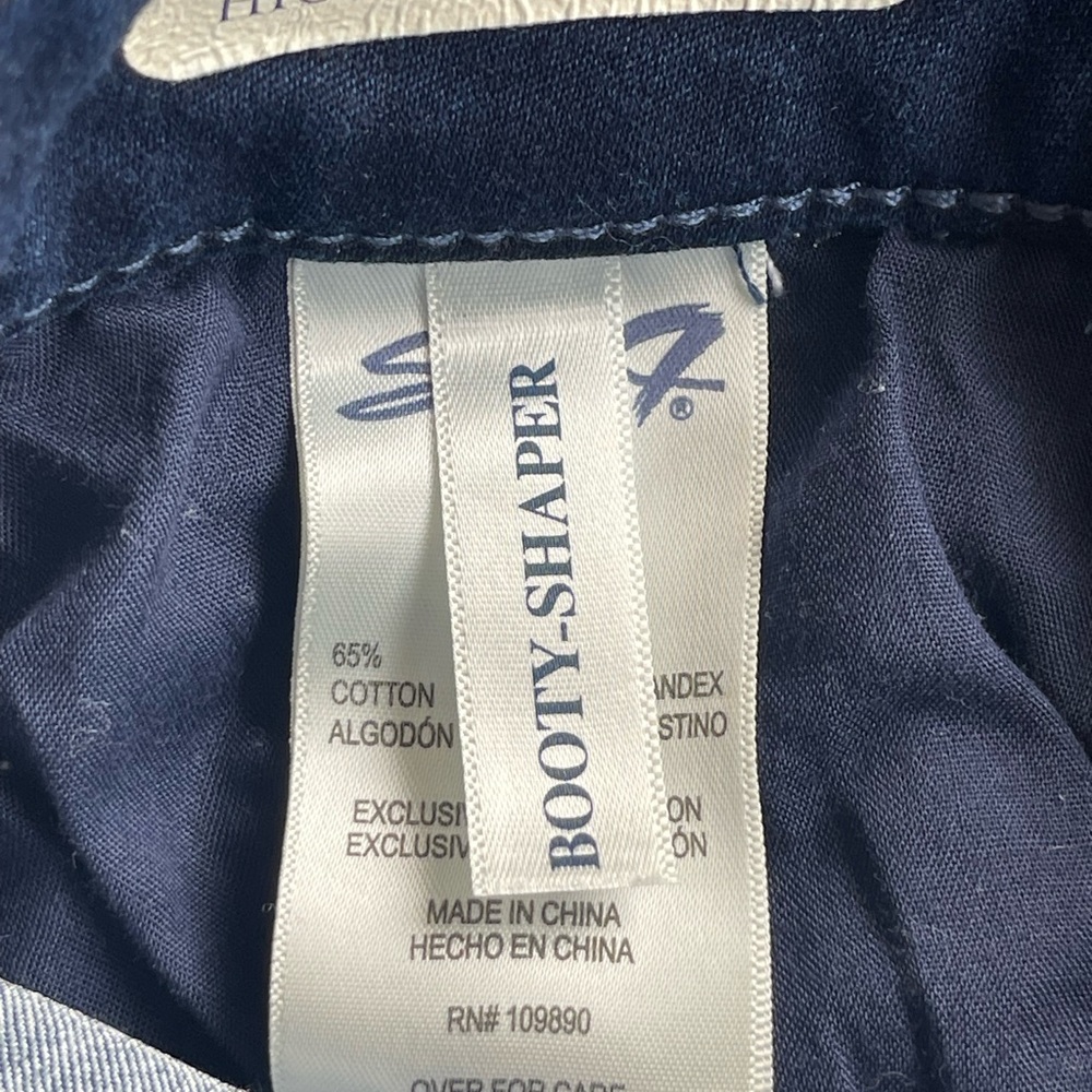 Seven7 High Rise Skinny Booty-Shaper Dark Blue Jean Sz 4 - Picture 6 of 10